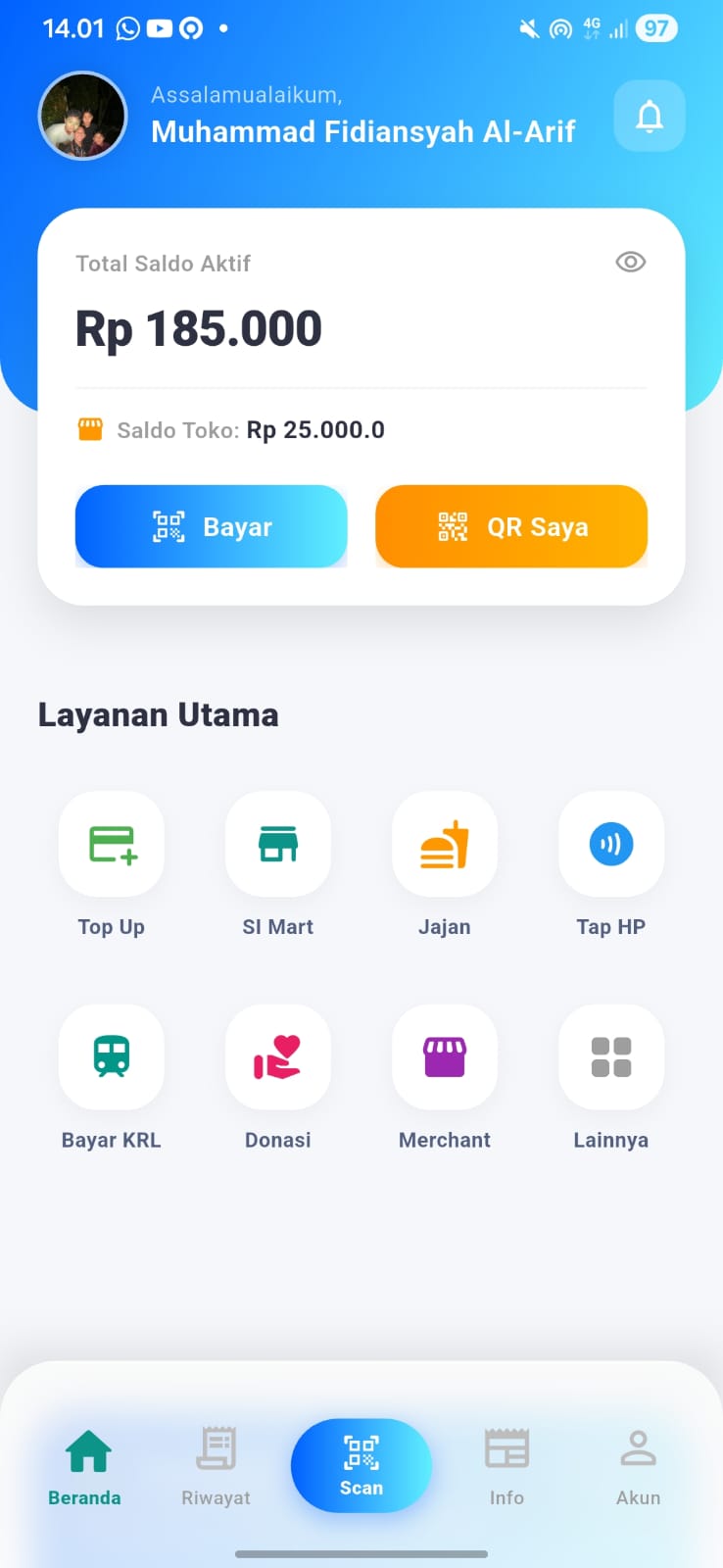 Tampilan Aplikasi Smart SI Mart